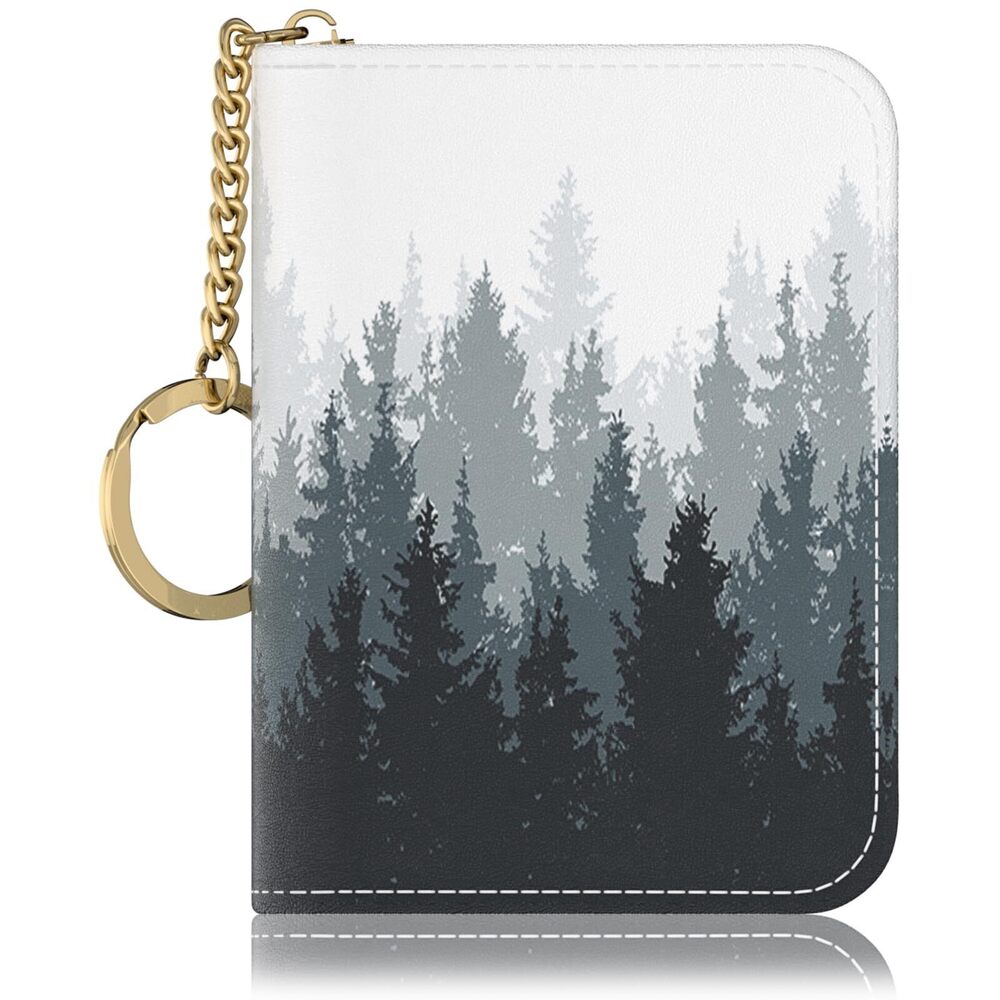 2569 RFID Credit Card Holder, Small Card Holder Wallet with Keychain